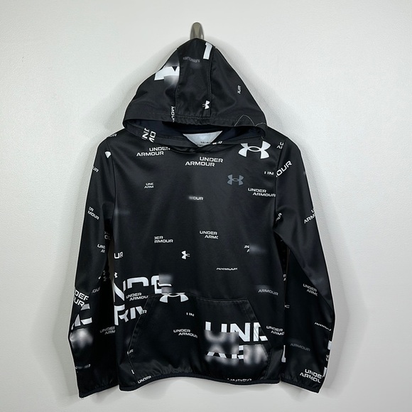 Under Armour UA Logo Graphic Lightweight Fleece Hoodie Youth Large - Picture 1 of 5